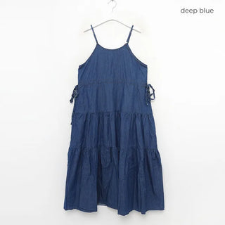 String denim camisole dress