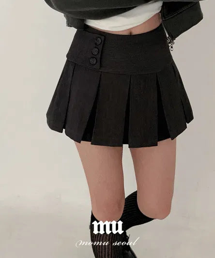 Pleated Mini Skirt Pants - 3 colors