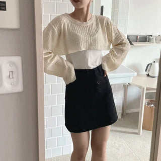benny twist crop knit