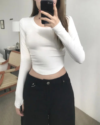CROP WARMER TEE (3color)
