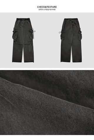 Pigment Rope Cargo Wide Pants - 2 colors