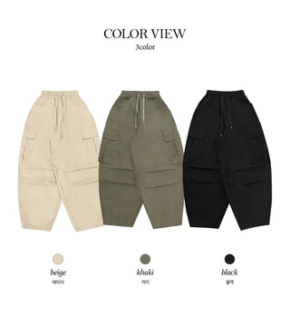 Rico Hip Balloon Cargo Keychain Pants - 3 Colors