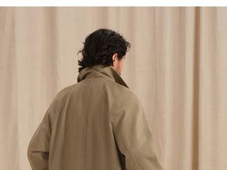 [CULTUM] Washed Cotton Balmacaan Coat