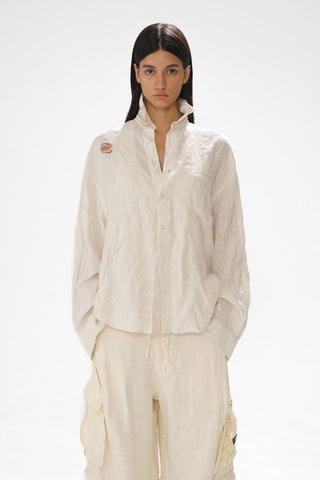 MASONPRINCE Linen Washed Striped Shirt