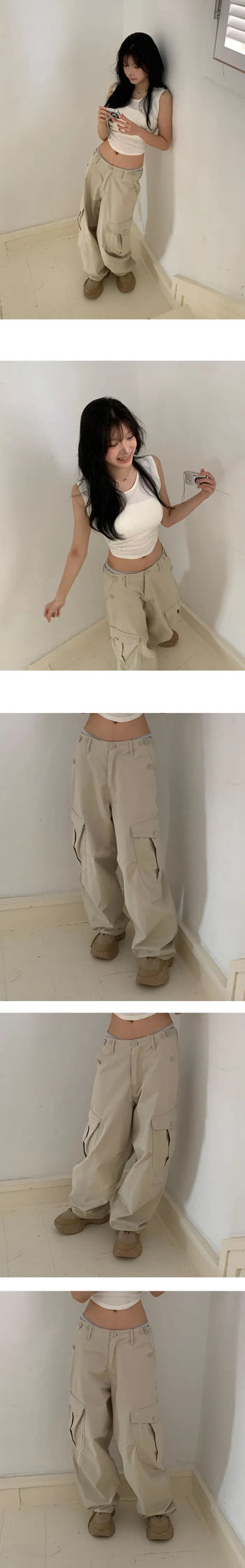 Model Praise/Fit Guaranteed Big Cargo Two-Buckle Long Pants - 4 Colors