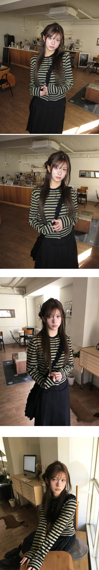 Mina Striped Cardigan - 4 colors