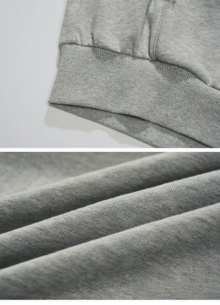 [Monterest] Relaxed Fit Polo Collar Knit Sweatshirt