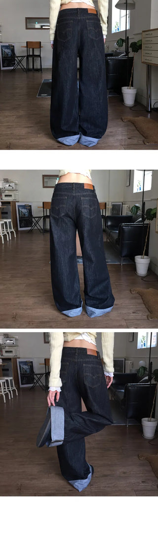 Paul You Raw Wide Roll-up Pants - 2 colors