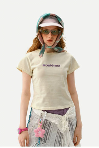 [Monterest] Quick-Dry Antibacterial Logo Crewneck Tee