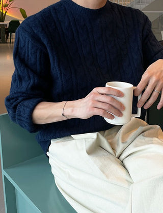 Brick cable knit (soft fabric)