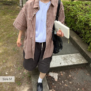 Bold check shirt