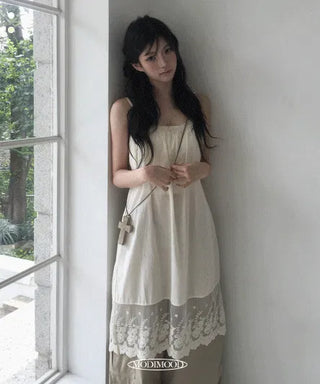 Lace Layered Dress- 2 Colors