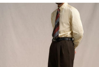 [CULTUM] Wool Blend Double Pleat Trousers
