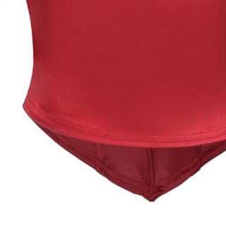 Off shoulder pleated satin corset tube top