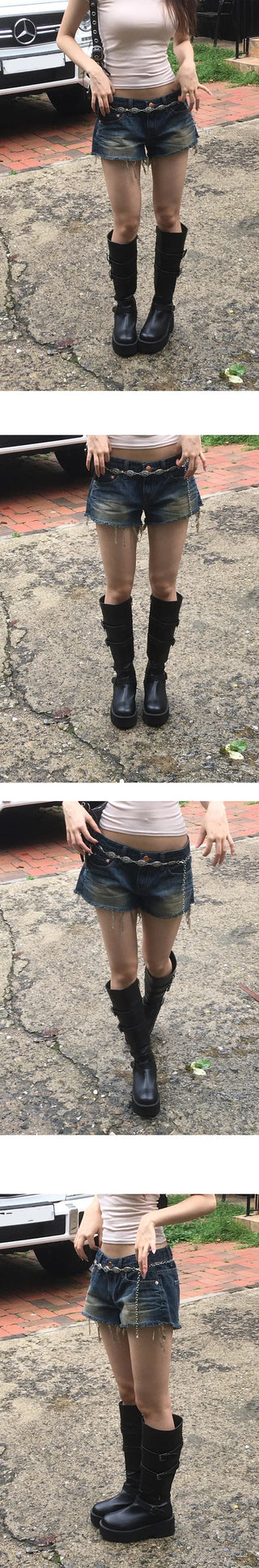 Antique Chain Point Belt