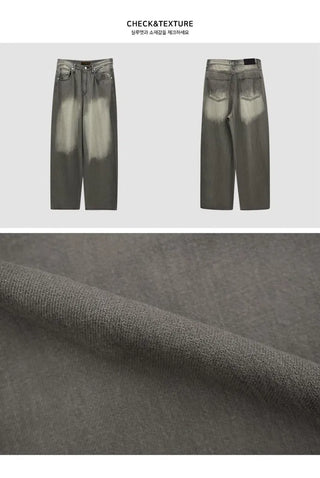 Cool summer denim ash brown Faded summer denim wide pt