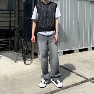 minette fishnet vest