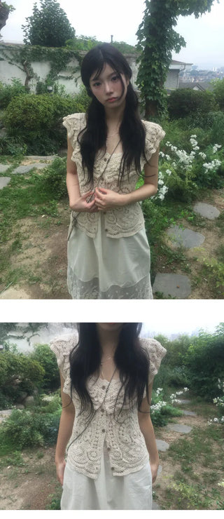 Lace Layered Dress- 2 Colors