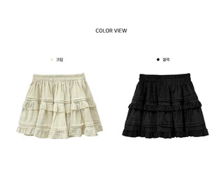 Velvet Cancan Mini Skirt - 2 colors