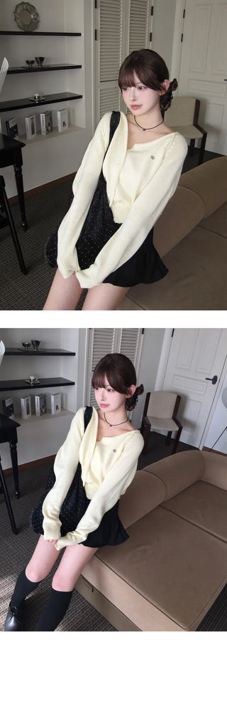 Natsu Round Neck Nagrang Cardigan - 6 colors
