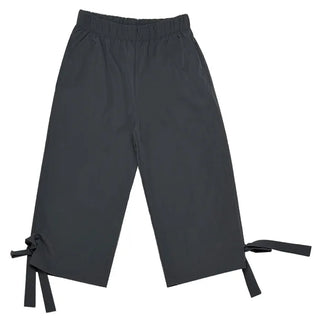 [2 colors] Ribbon Capri Pants