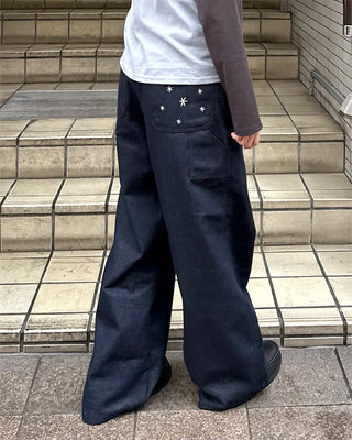 (Unisex) Pocket Star Denim Pants