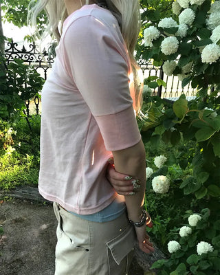 Henley Neck Layered T-Shirt
