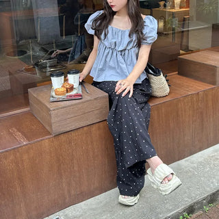 2-way short-sleeved blouse