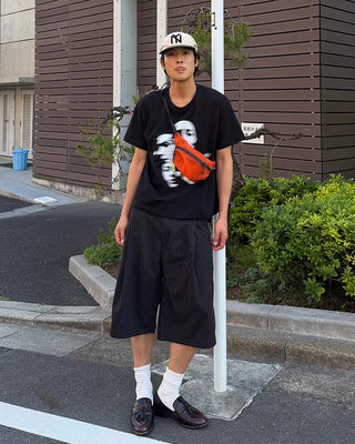 Face print T-shirt