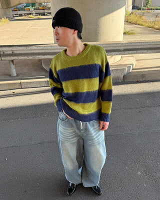 Bordered soft knit
