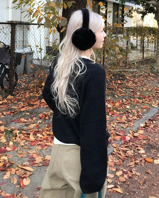 Milk fur earmuffs