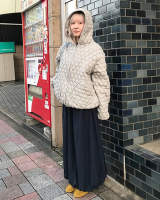 Quilted Hooded Blouson
