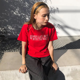 Lettering Point Short-Sleeve T-Shirt