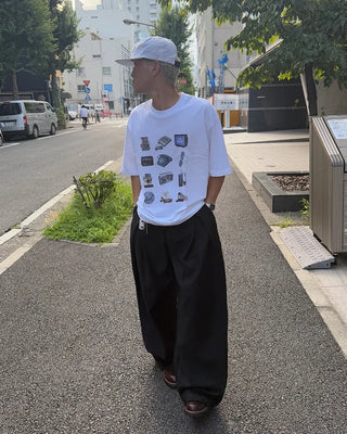 Electronic device print short-sleeved T-shirt