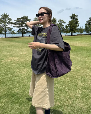 2-Way Ripple Check One-Shoulder Bag