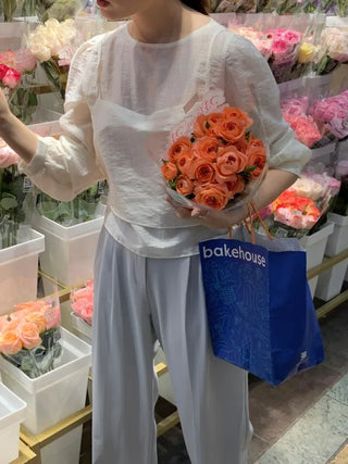 [6 colors] Pleated wide-leg slacks