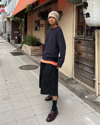 Loose-fit raglan knit