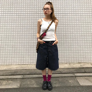 Bermuda denim pants