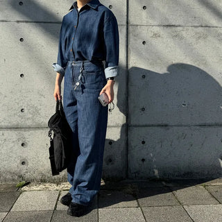 Basic denim color shirt