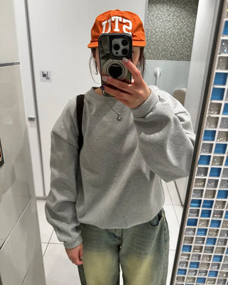 (Unisex) Colorful Round Neck Sweatshirt