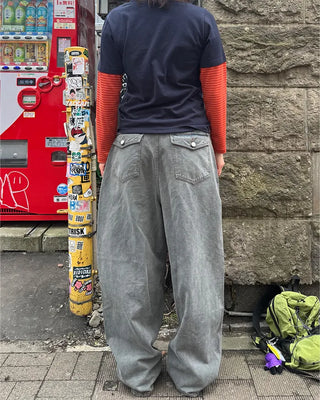 (Unisex) Back Button Balloon Pants