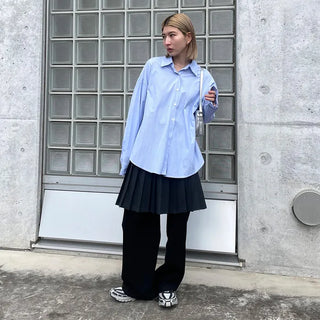 Pleated elastic waist medium skirt