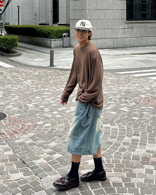 Vintage Wash Bermuda Denim