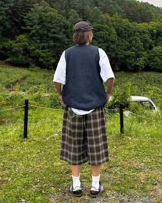Checked Bermuda Pants