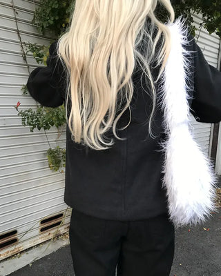 Double-breasted short coat