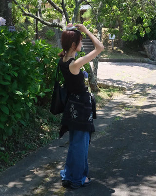 Eco-leather Triangle Shoulder Bag