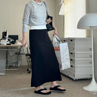 Round neck summer knit