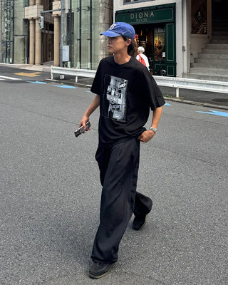Double Pintuck Balloon Slacks