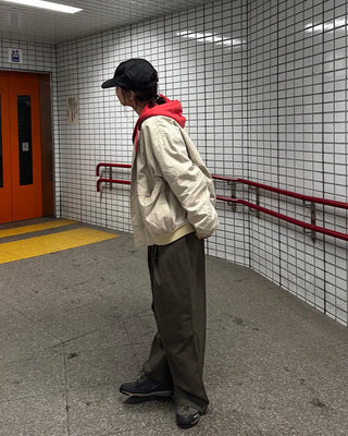 (Unisex) Drawstring Pintuck Slacks
