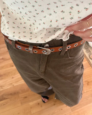 Flower punching belt